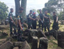 Danyonif Raider 300 Bersama Taruna Tingkat III Akmil Melaksanakan Wisata Budaya Gunung Padang