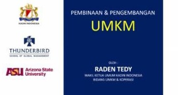 Forum Virtual Thunderbird, Kadin Indonesia Berkomitmen Membina UMKM