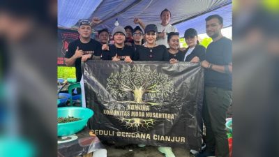 Komunitas Muda Nusantara Tengku Zanzabella Dan Fitri Salhuteru Bantu Korban Gempa Cianjur