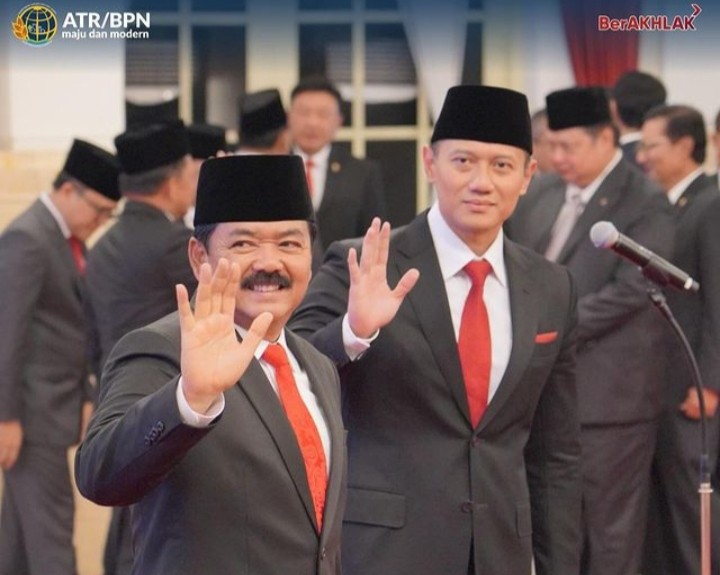 Presiden Joko Widodo Resmi Lantik Agus Harimurti Yudhoyono sebagai Menteri Agraria ATR/BPN