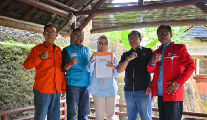 Empat Partai Non Parlemen Partai Ummat ,Partai Gelora,Partai Buruh, dan Partai PSI Deklarasi Untuk Nanda - Anton Dalam PSU