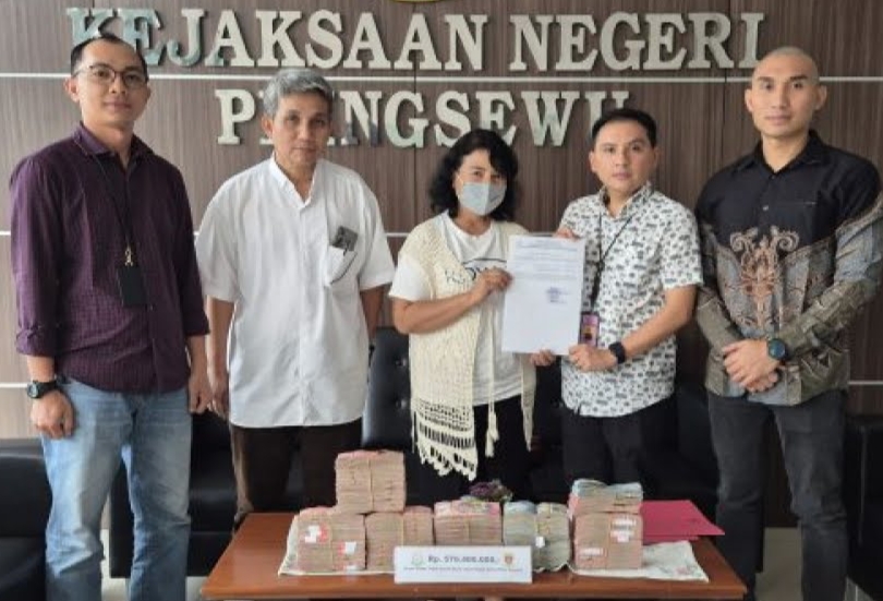 Kejaksaan Negeri Pringsewu Berhasil Kembalikan Kerugian Negara Dalam Perkara Sebesar Rp.576.400.000