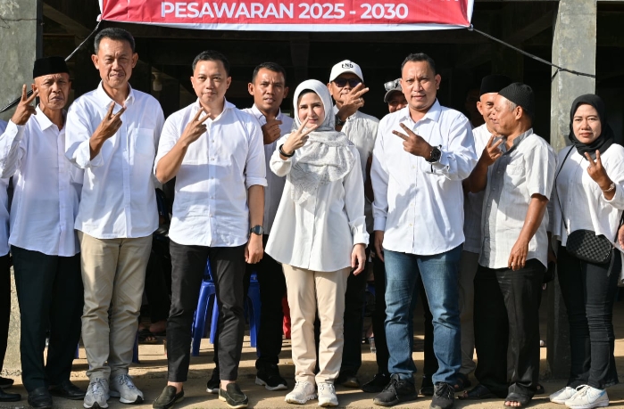 Nanda  Anton Calon Bupati dan Wakil Bupati Pesawaran tandatangani Kontrak Politik dengan Kelompok Tani