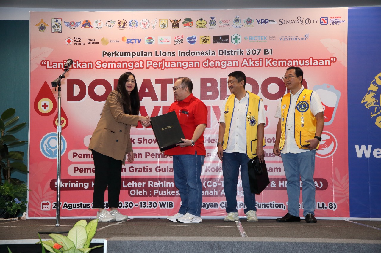 Perkumpulan Lions Indonesia 307 B1 Dan PMI DKI jakarta Gelar Donor Darah Di Senayan City