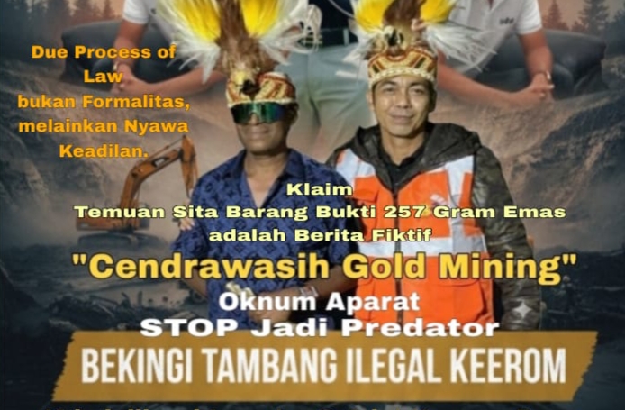 SKANDAL IURAN GELAP PAPUA: Presiden RI, Jaksa Agung, PPATK, dan Satgasus ESDM Didesak Bongkar Kriminalisasi Investor di Keerom