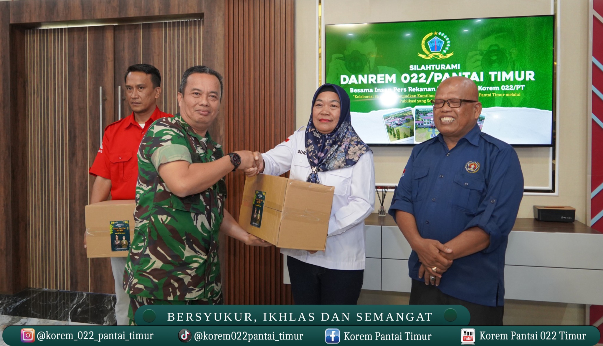 Pererat Sinergi, Danrem 022/PT Gelar Silaturahmi Bersama Insan Pers