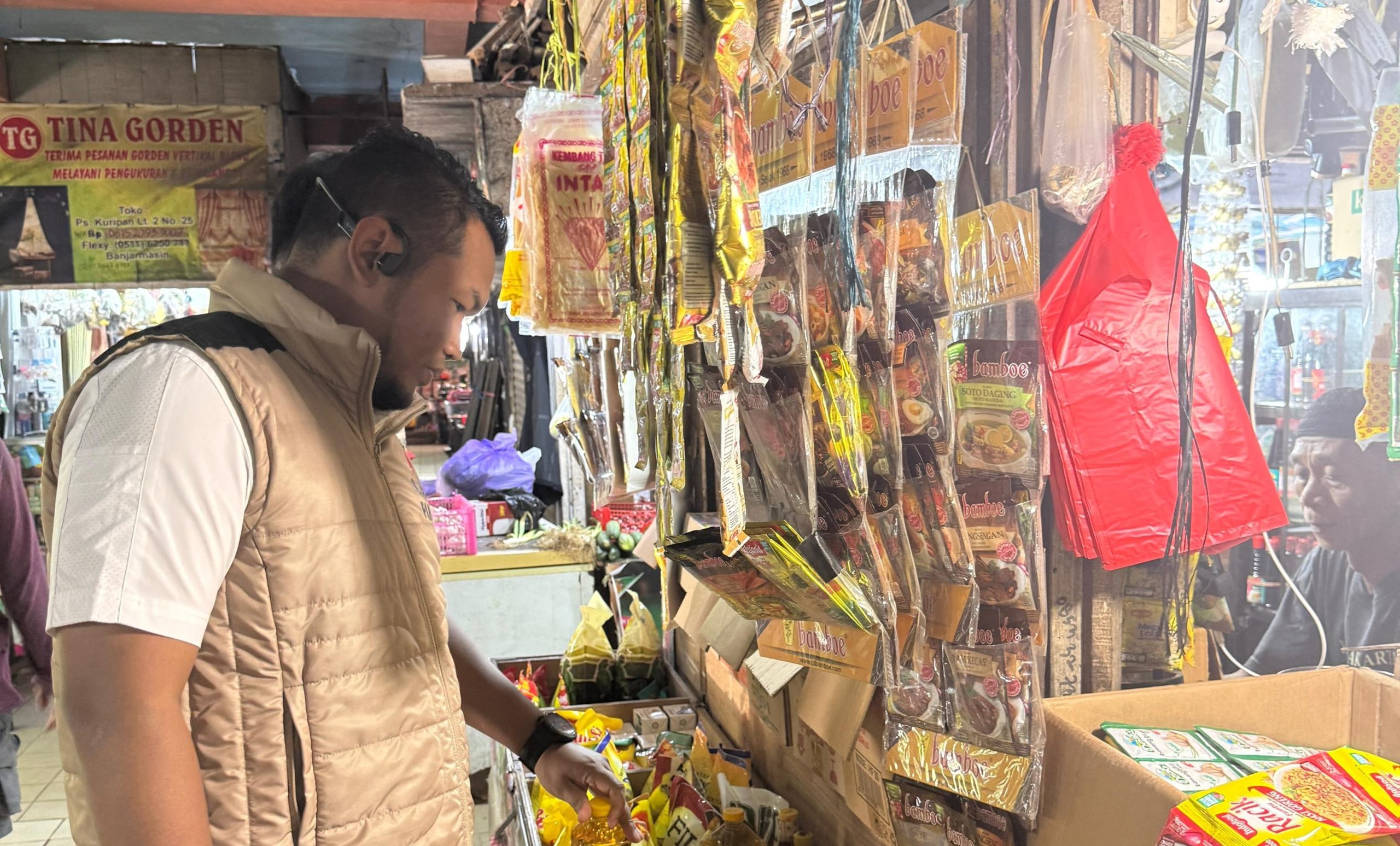 Satgas Pangan Polda Kalsel Sidak ke Pasar Kuripan Menjekang Ramadhan