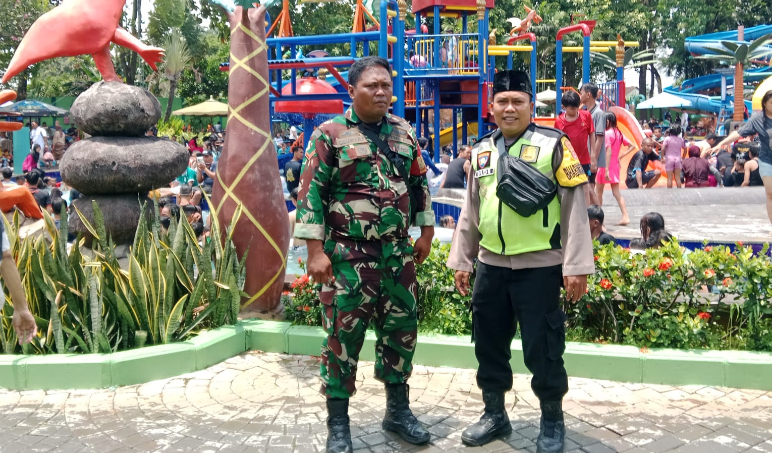 Polsek Pasar Kemis Amankan Objek Wisata Fun Park