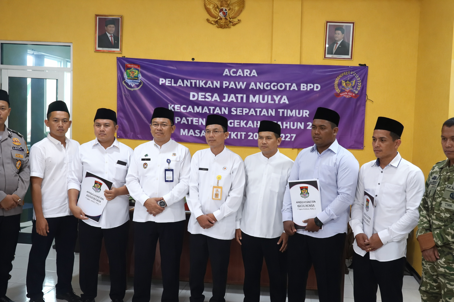 PAW BPD Jatimulya Resmi Dilantik, Camat Sepatan Timur Tekankan Integritas dan Sinergi
