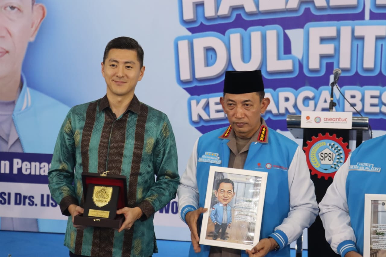 Kapolri Hadiri Halal Bihalal KSPSI, Dorong Sinergi Buruh dan Pengusaha Hadapi Tantangan Global