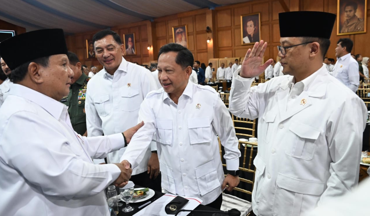 Tito Karnavian Hadiri Rapat Kerja Pemerintah, Prabowo: Indonesia Tetap Stabil di Tengah Gejolak Dunia