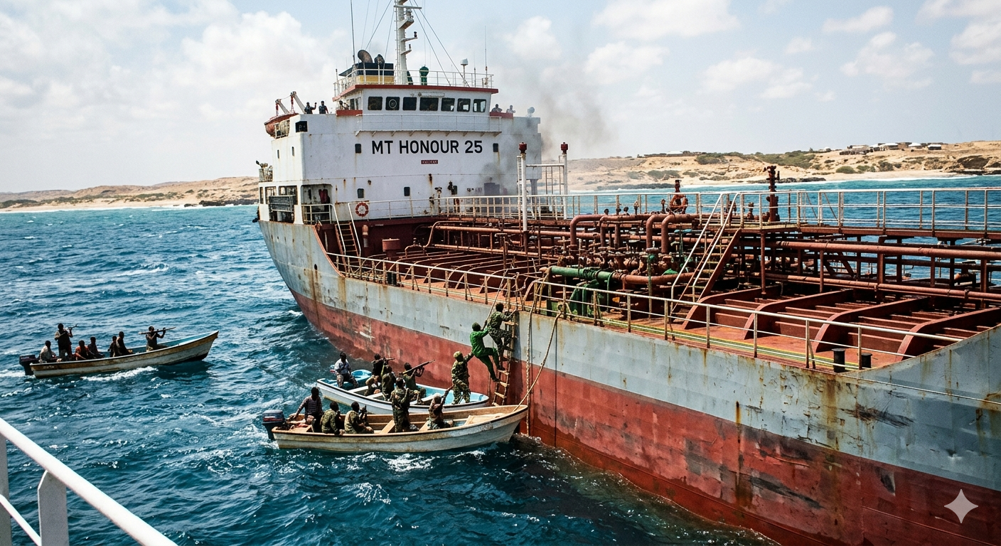 Diduga ABK Kapal Tanker MT Honour 25 Asal Indonesia Jadi Korban Pembajakan di Somalia