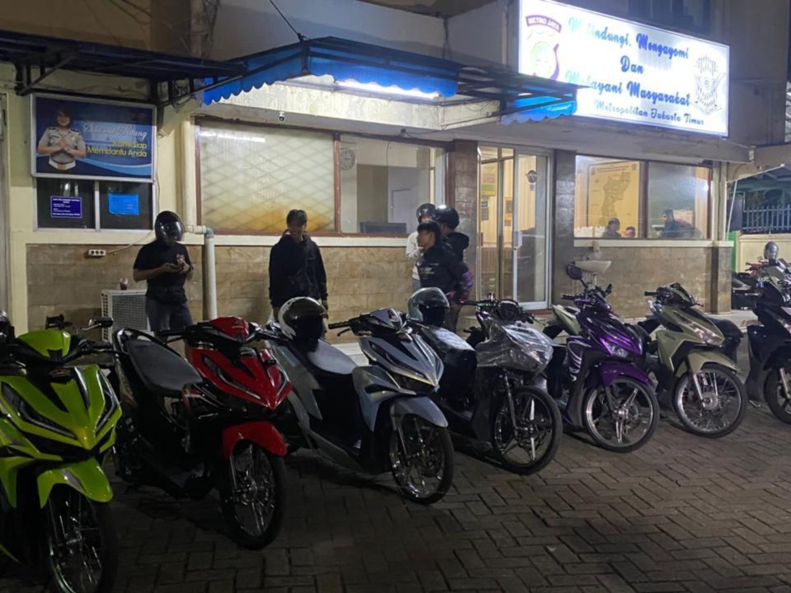 Aksi Balap Liar Berhasil Dibubarkan Brimob Metro Jaya, 7 Kendaraan Bermotor Diamankan 