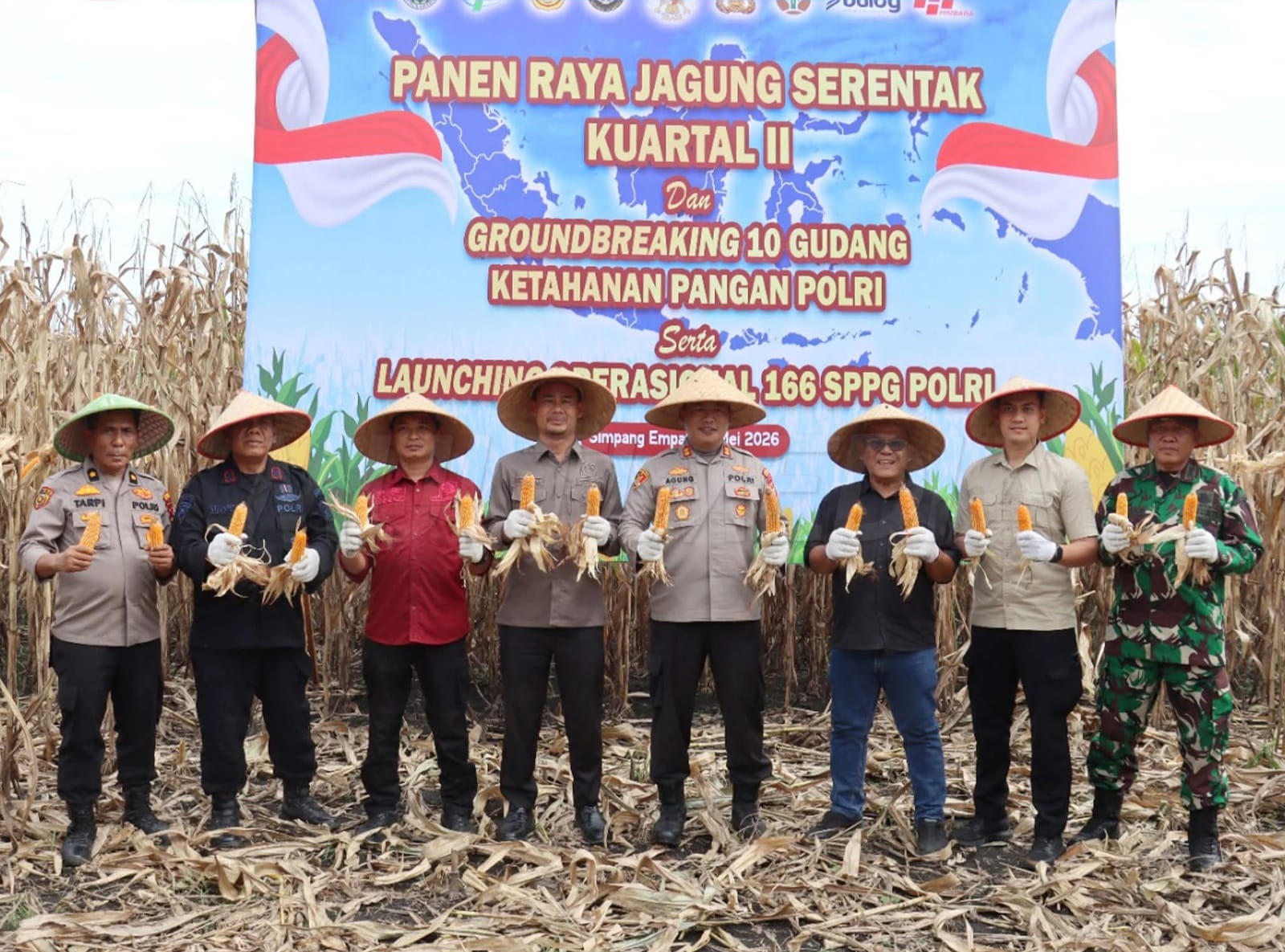 Polres Pasaman Barat Jadikan Sektor Pertanian Jagung Bandarajo Pilot Project Ketahanan Pangan