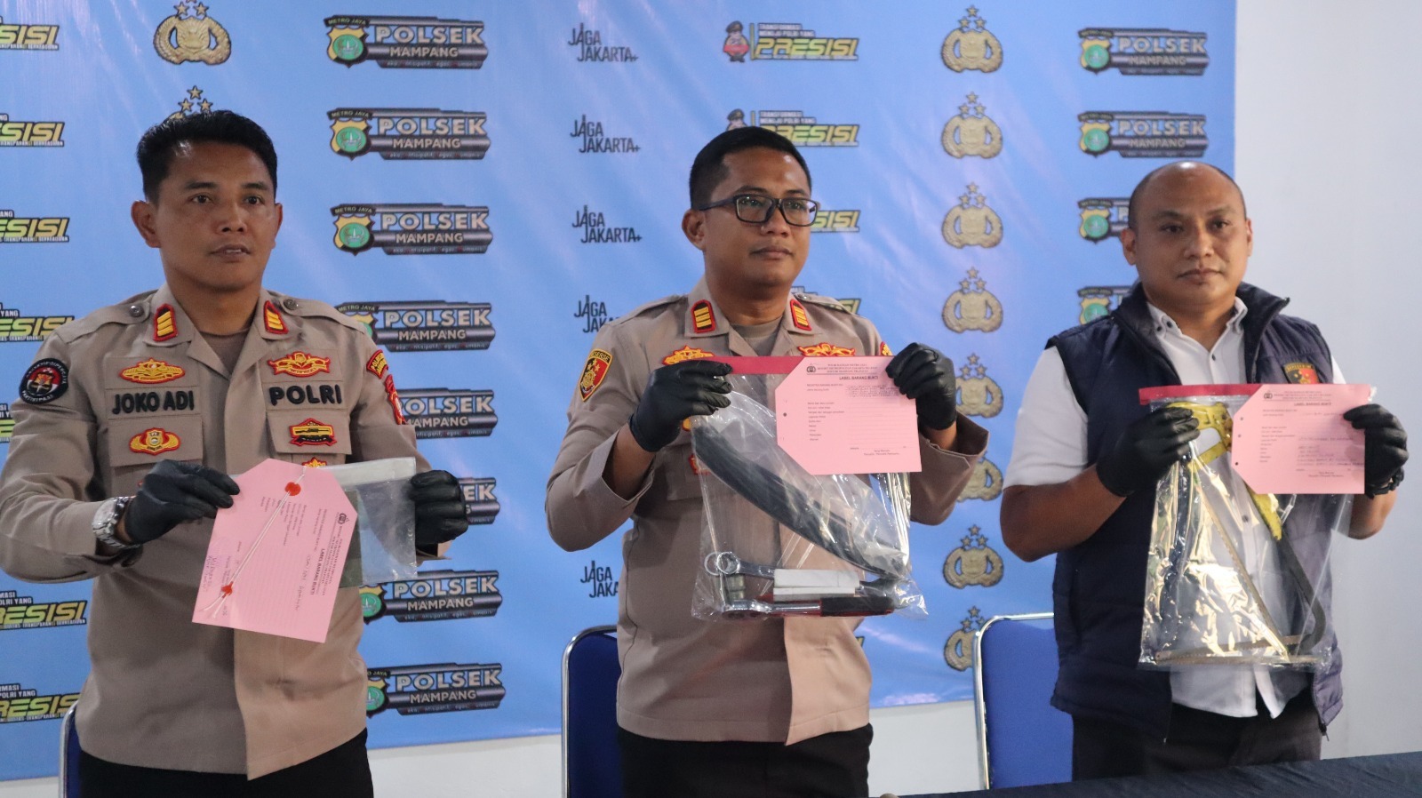 Polsek Mampang Ungkap Pencurian Motor dan Kabel Tembaga, 2 Tersangka Diamankan
