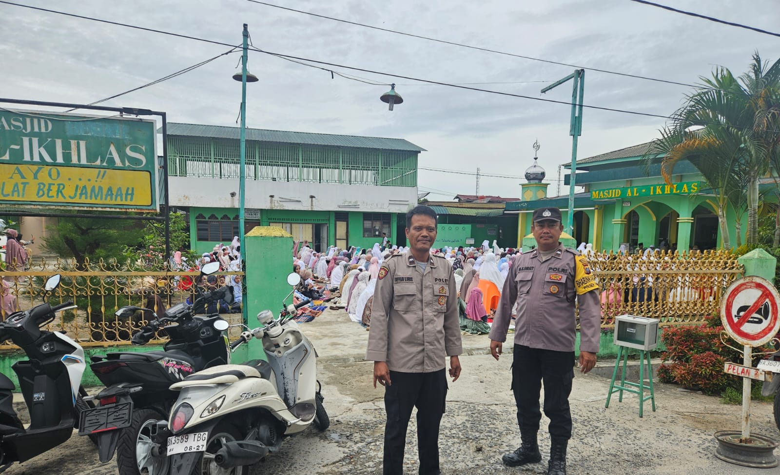 21 Personel Polsek Gunung Malela Siaga Penuh, Kawal Ribuan Jamaah Idul Adha 1447 H