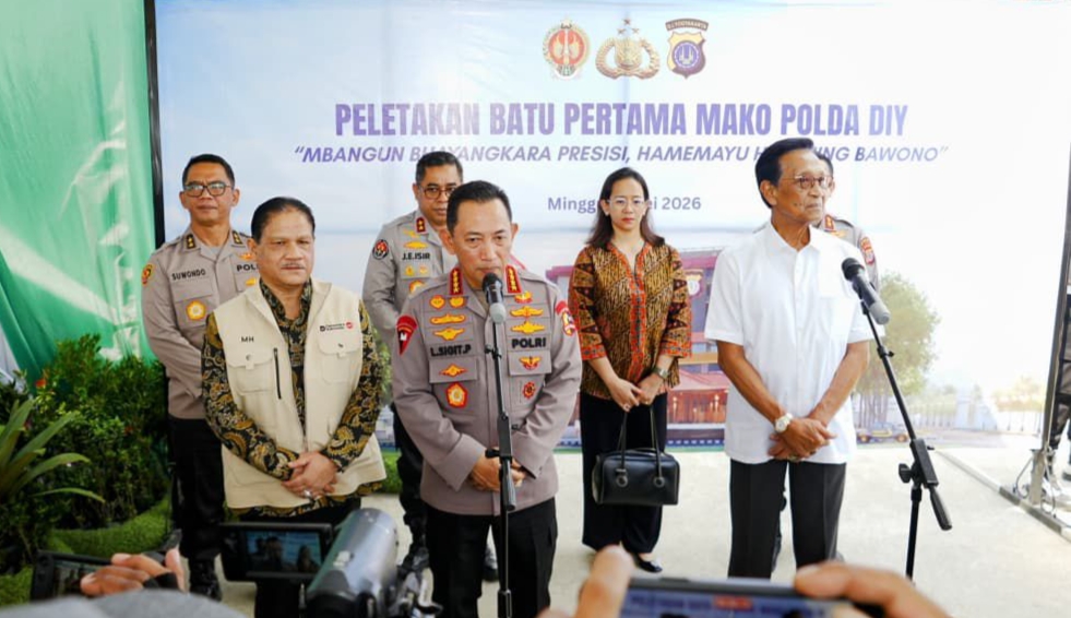 Peletakan Batu Pertama Pembangunan Mapolda DIY