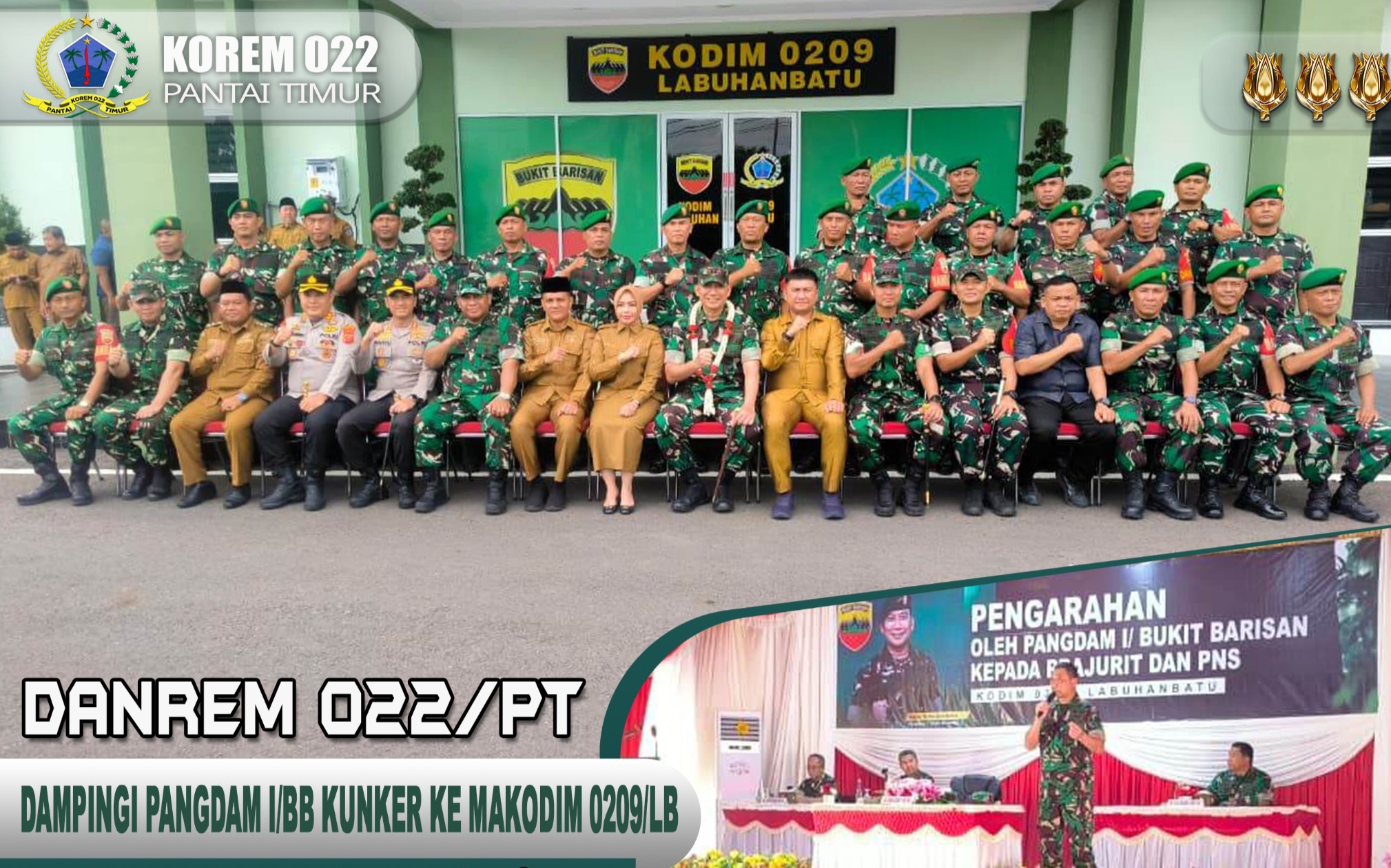 Kunker Pangdam I/Bukit Barisan ke Labuhanbatu, Tekankan Profesionalisme dan Kesiapsiagaan Prajurit