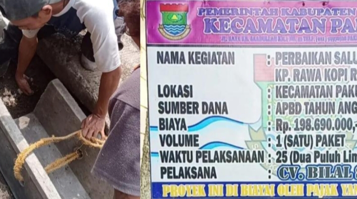 Diduga Kurangi Material, Proyek U-Ditch di Pakuhaji Jadi Sorotan Aktivis dan Praktisi Hukum