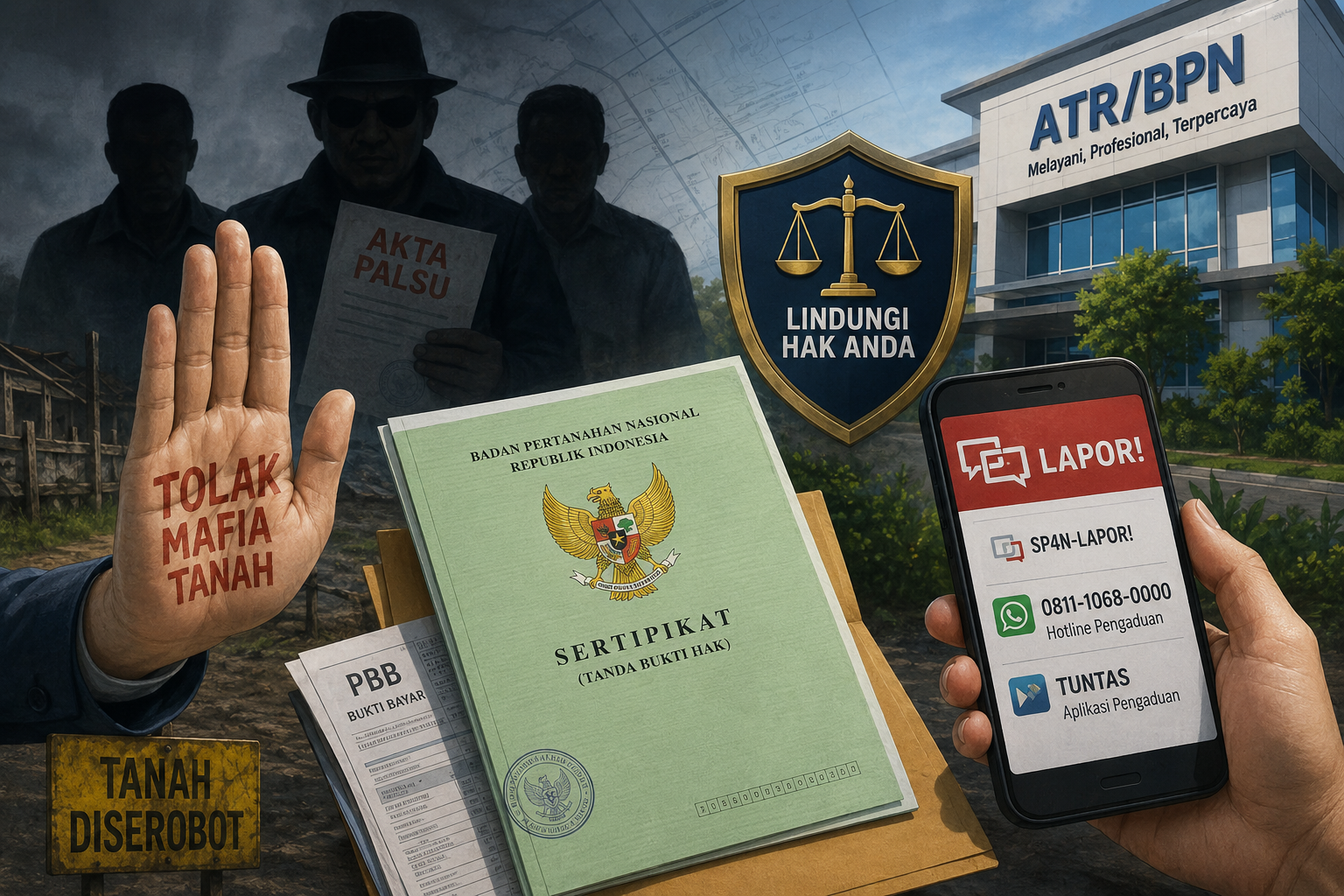 Jangan Diam! ATR/BPN Ajak Masyarakat Laporkan Mafia Tanah, Hak Kepemilikan Harus Dilindungi