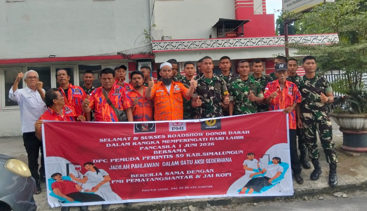 Pemuda Perintis 59 Bersama Brigif TP 36/HM Melaksanakan Kegiatan Donor Darah