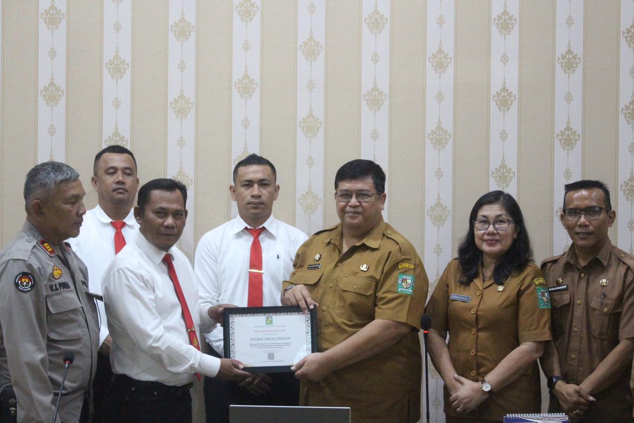 Sat Narkoba Polres Simalungun Terima Piagam Penghargaan dari Pemkab atas Keberhasilan Operasi Antik Toba 2026