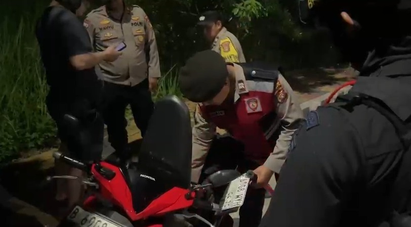 Diduga Pelaku Curanmor Berhasil Diamankan Brimob Polda Metro Jaya Diwilayah Tangerang