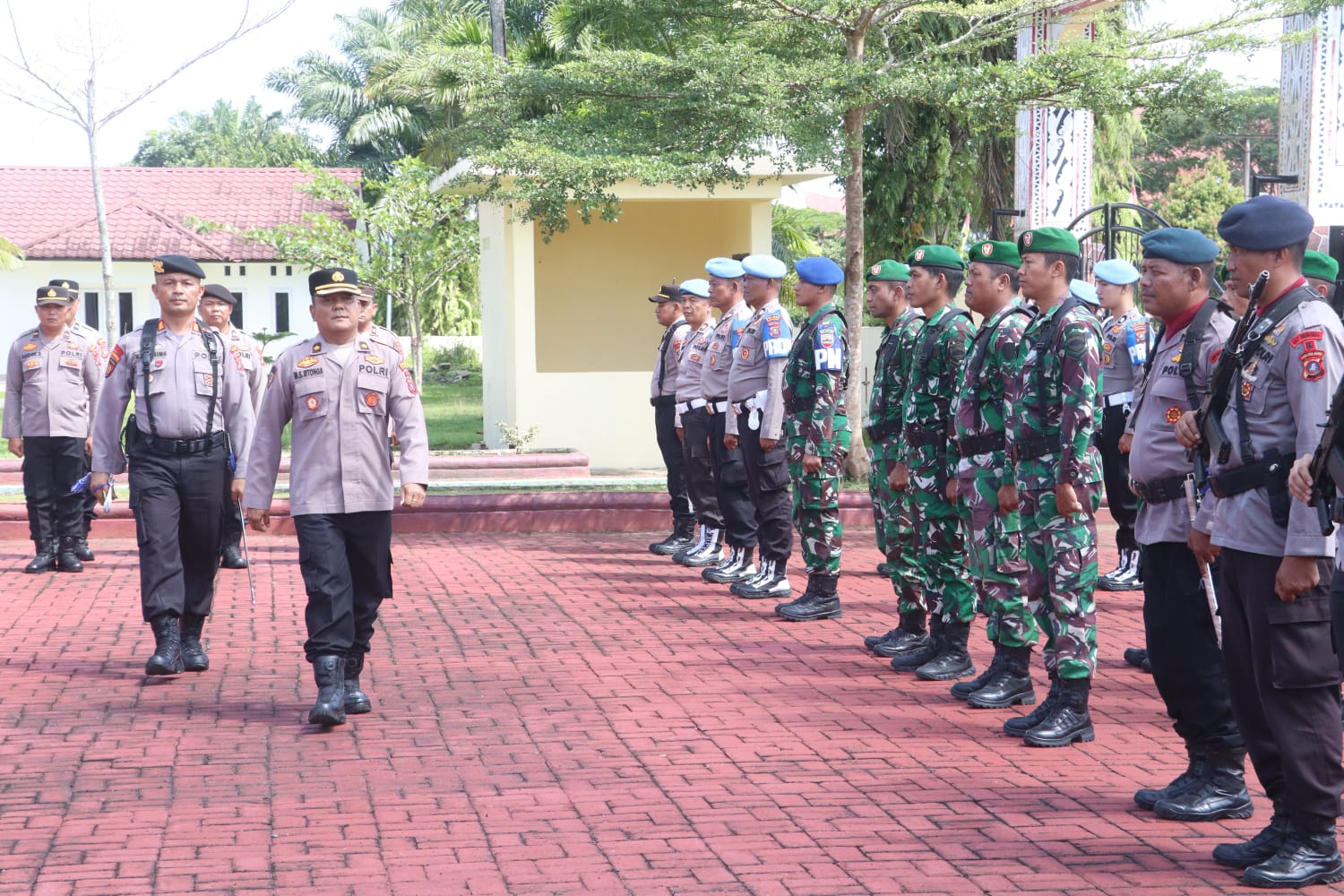 Kabag SDM Polres Simalungun Manaek Sahala Ritonga Pimpin Gladi Bersih HUT Bhayangkara ke-80,
