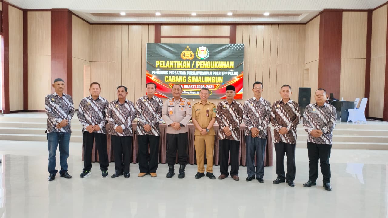 Purnawirawan Tak Kenal Pensiun, Kapolres Simalungun Kukuhkan Pengurus PP Polri Periode 2026-2031