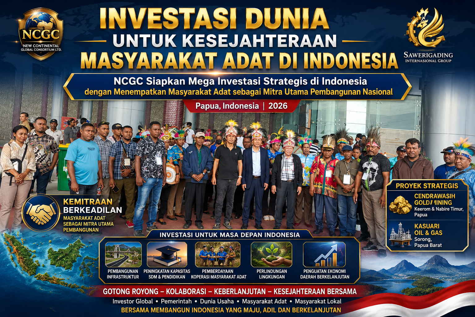 Investasi Dunia Untuk Kesejahteraan Masyarakat Adat Papua 