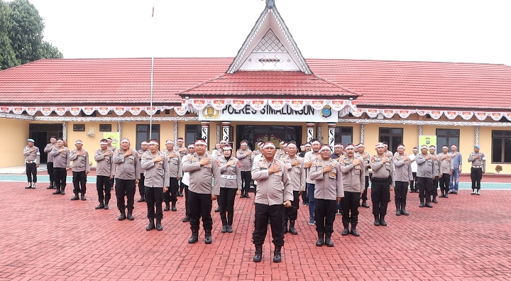 Polres Simalungun Gelorakan Semangat Patriotisme dalam Peringatan HUT RI ke-81: Polri Presisi untuk Indonesia Berdaulat dan Adil Makmur