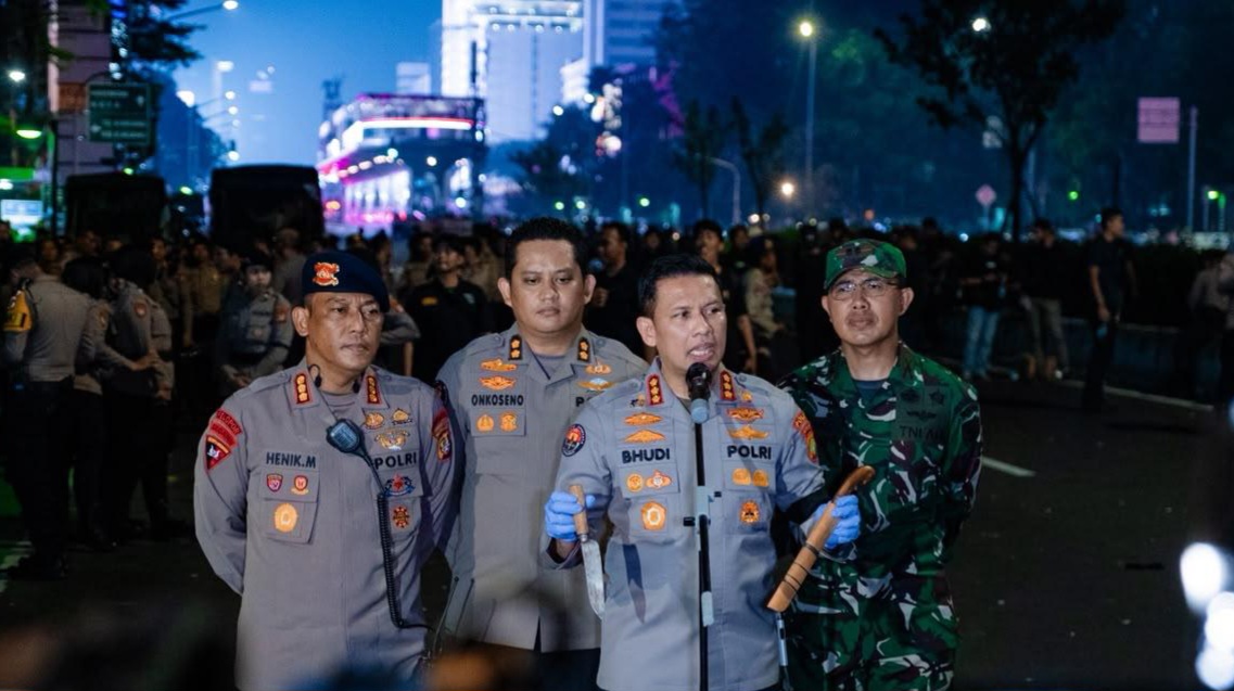 Penyampaian Aspirasi Berakhir Aman, Polisi Dalami Temuan Pisau dan Golok