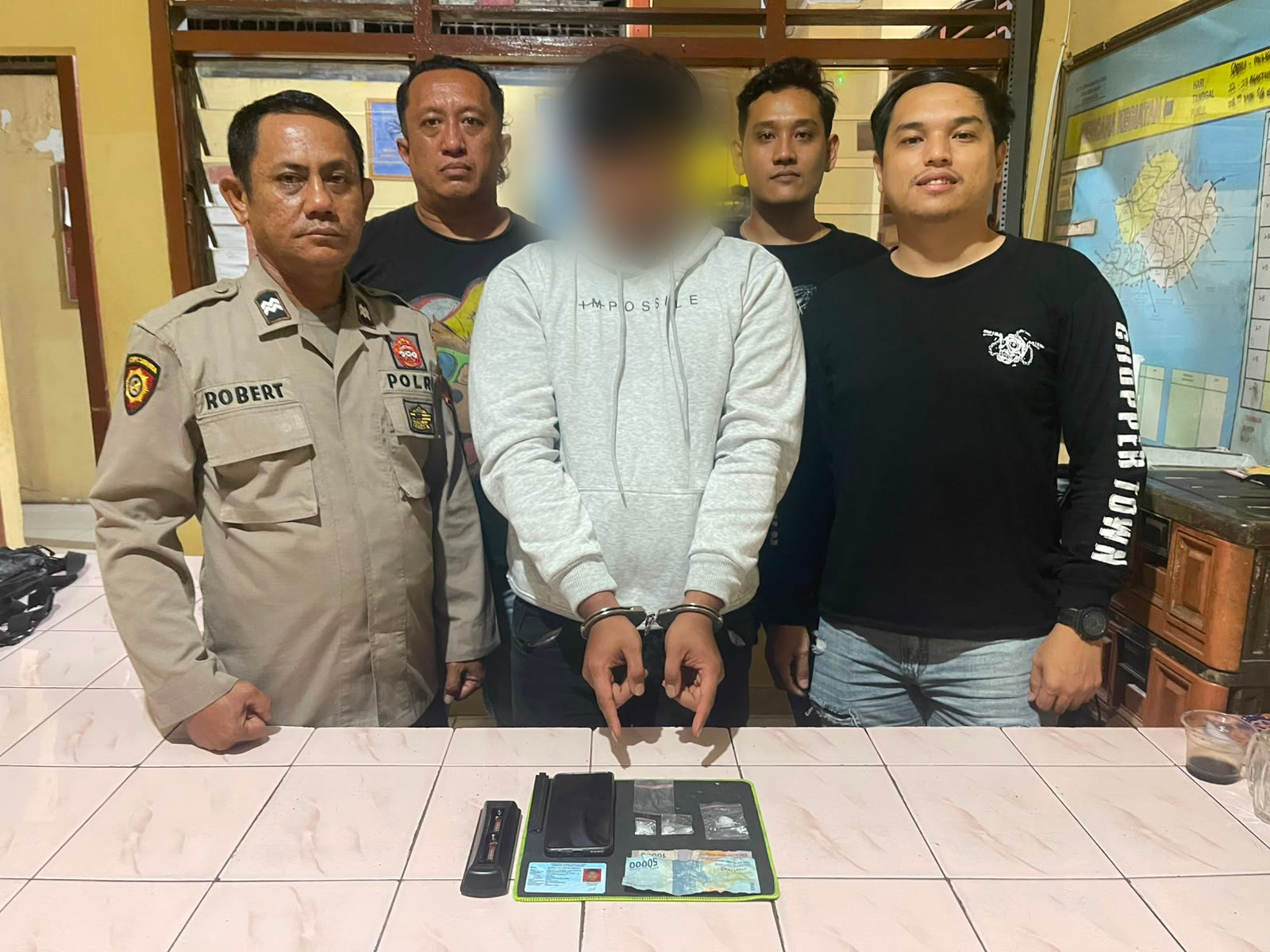 Penjual Sabu Berhasil Dibekuk Polisi Polsek Gunung Malela, Sabu 1,93 Gram Disita