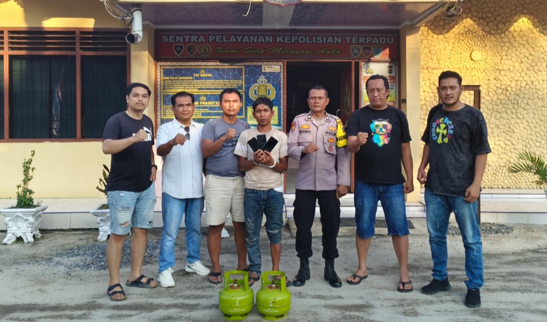 Polsek Gunung Malela Berhasil Meringkus Maling Yang Masuk Rumah Warga 3 HP, 2 Tabung Gas Berhasil Diamankan
