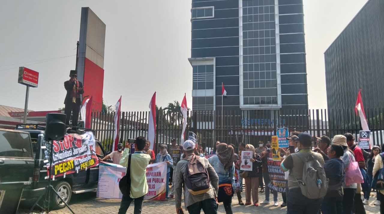 Aksi FORMASI dan Jurnalis di Peradi Tower Soroti Dugaan Intimidasi Pers, Minta Penegakan Kode Etik Advokat