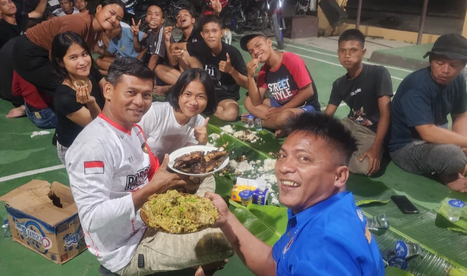 Mako Polsek Dibuka Lebar untuk Para Pahlawan Bendera, Kapolsek Silou Kahean Gelar Syukuran Meriah bagi 48 Anggota Paskibra