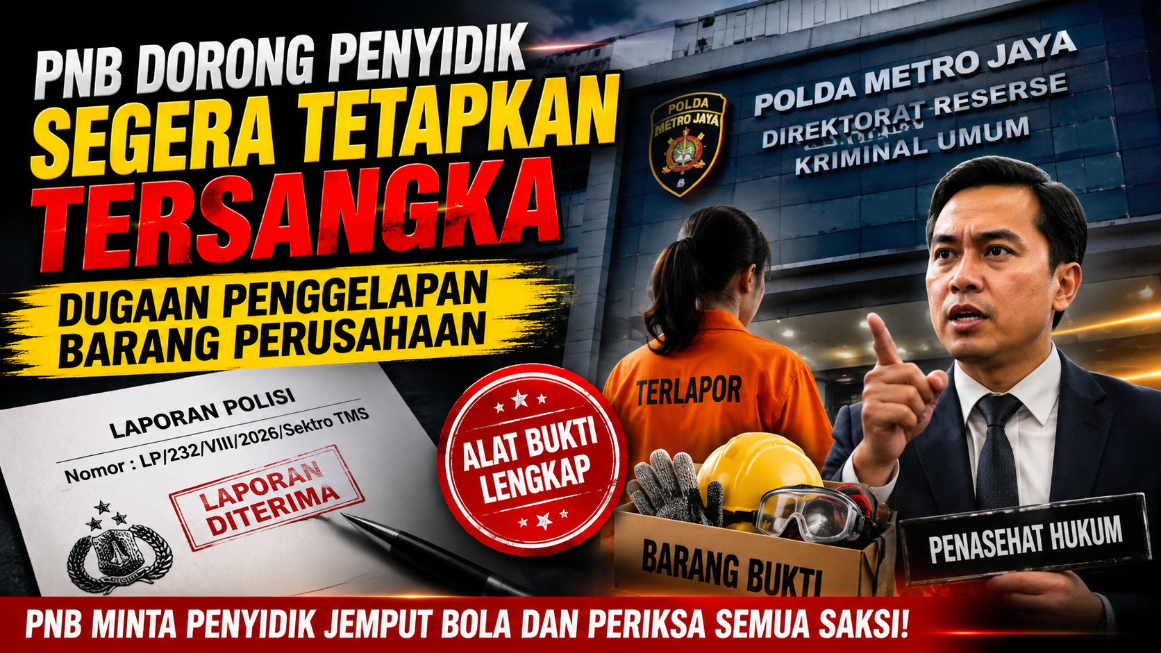 Pemuda Nusantara Berkeadilan Dorong Penyidik Segera Tetapkan Tersangka dalam Dugaan Penggelapan Barang Perusahaan