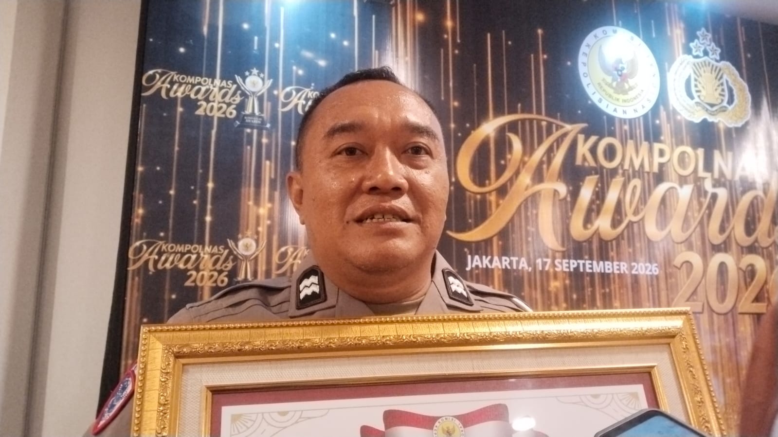 Kompolnas Award 2026, Aiptu Marwadi dari Satlantas Polres Metro Bekasi Raih Penghargaan