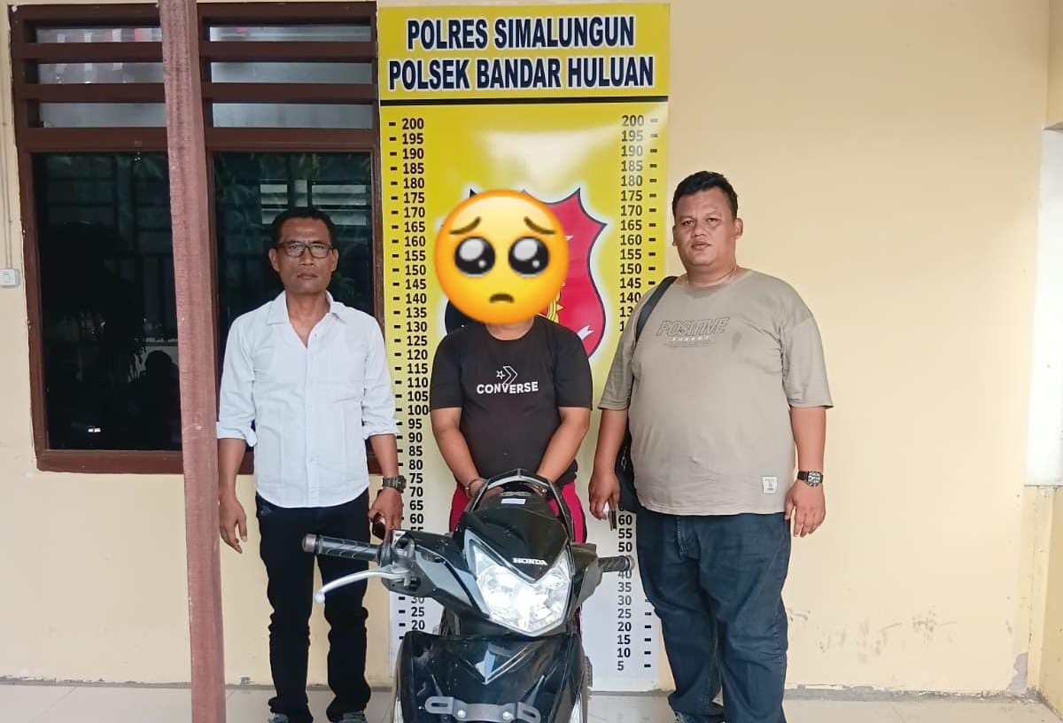 Polsek Bandar Huluan Amankan Tersangka Pencurian Ranmor Kakaknya Sendiri, Motif Ekonomi Nekat Gadaikan Motor
