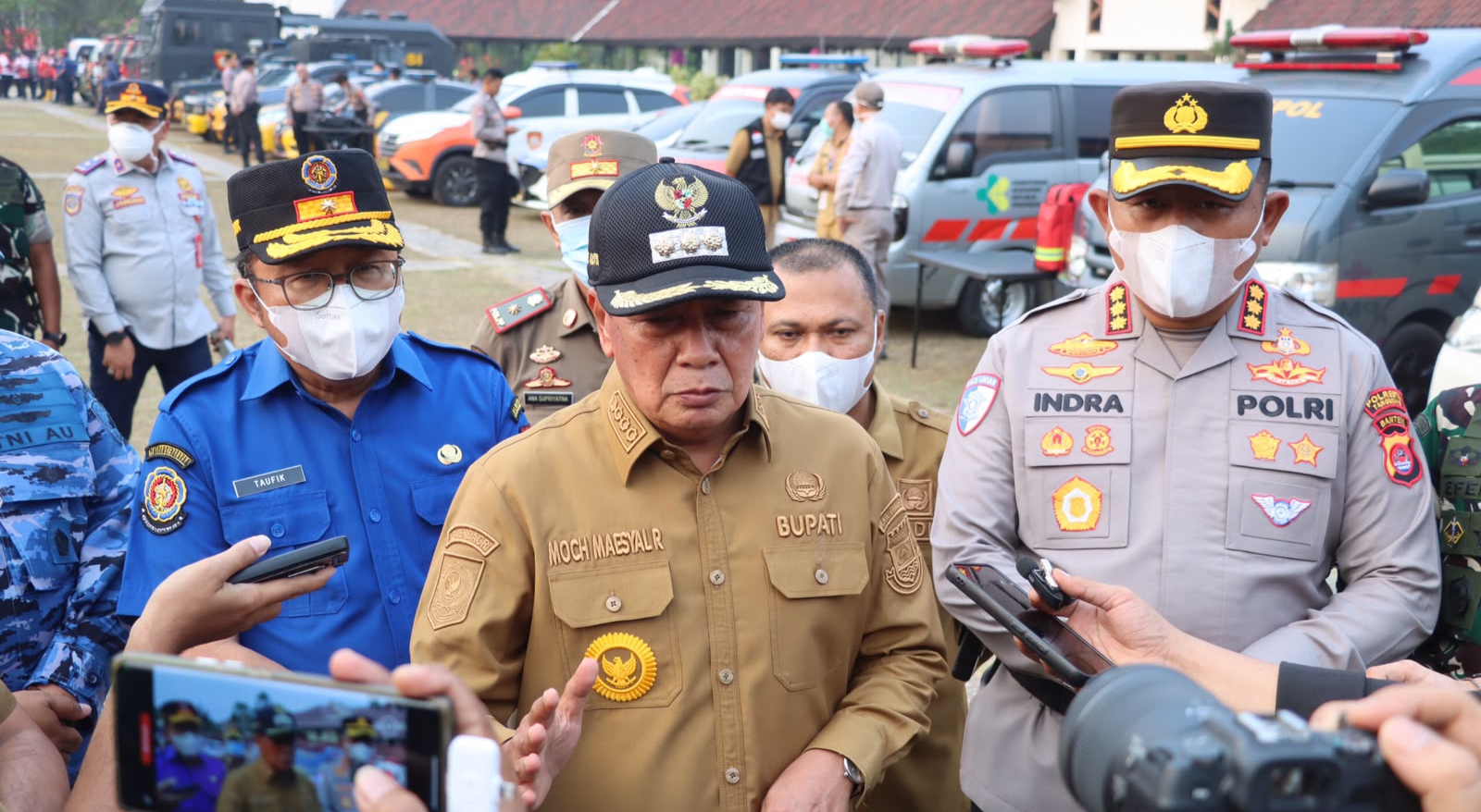 Gelar Apel Gabungan, Polresta Tangerang Siaga Hadapi Erupsi Gunung Anak Krakatau