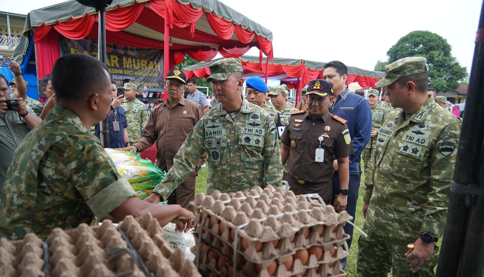 Korem 022/PT Gelar Bazar Murah Sambut HUT Ke-81 TNI Tahun 2026