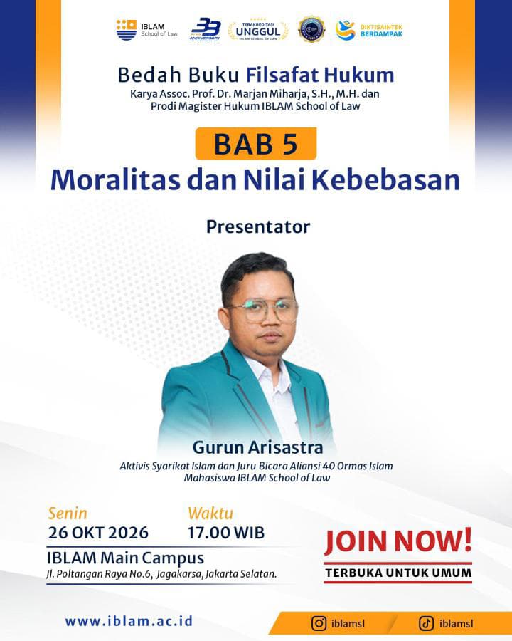 Gurun Arisastra Akan Angkat Kasus Potongan Ceramah JK dan Tragedi Tanjung Priok Dalam Bedah Buku Filsafat Hukum Karya Assoc Prof Marjan Miharja