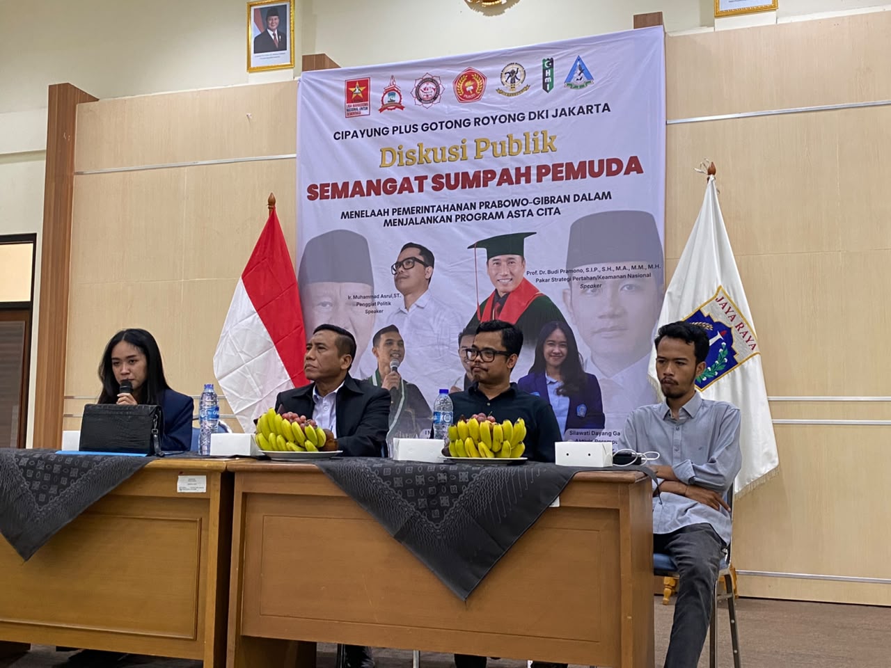 Gelar Diskusi Publik “Semangat Sumpah Pemuda”, Cipayung Plus Gotong Royong DKI Jakarta: Telaah Pemerintahan Prabowo-Gibran Dalam Menjalankan Asca Cita