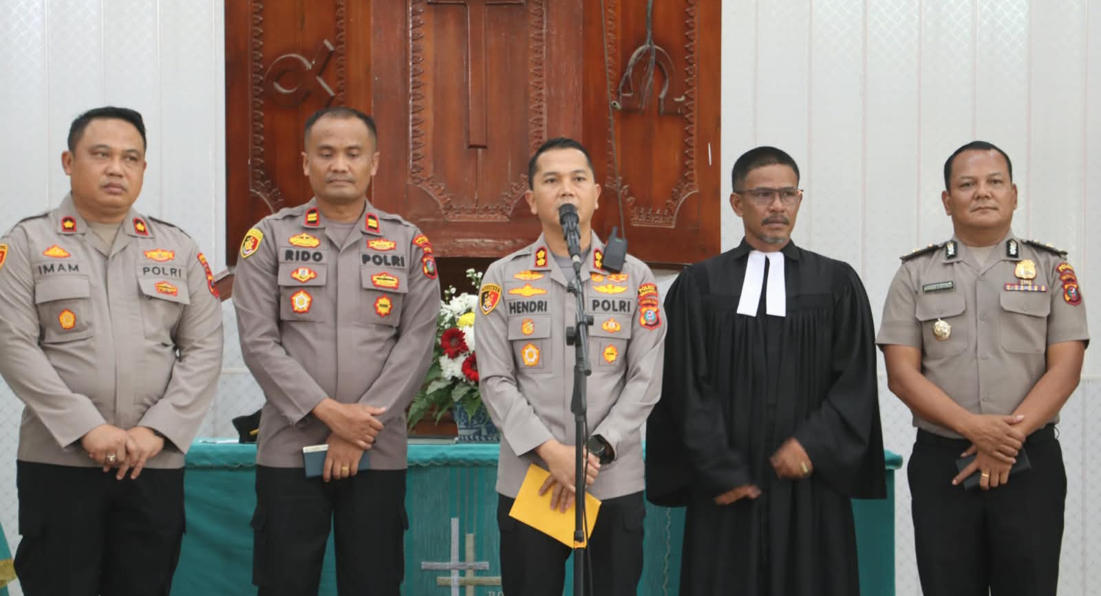 Kapolres Simalungun Sambangi Jemaat HKBP Serbelawan, Perkuat Polisi Bersama Masyarakat