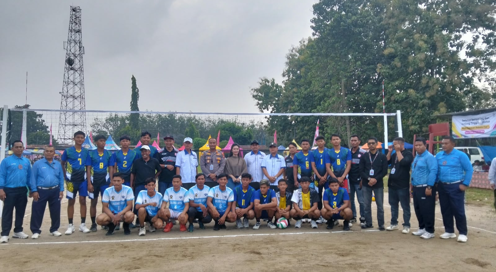 Kapolsek IPTU Rido Pakpahan Buka Tournament Voli Semi Open Kapolsek Cup - I Dobana 2026